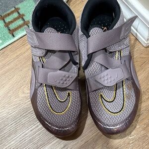 Nike Kids Brown Sneakers with Yellow Accents
